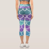 Leggings Capri Balances de coquille de sirène à Parties scintilla (Verso)