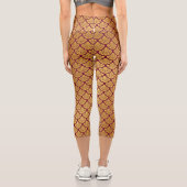 Leggings Capri Balances de sirène Art déco - Magenta (Verso)