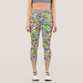 Leggings Capri Balances de sirènes avec pierres et Parties scinti (Recto)