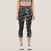 Leggings Capri Balances de sirènes noires (Recto)