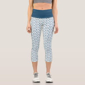 Leggings Capri Baleine Béluga Bleue (Recto)