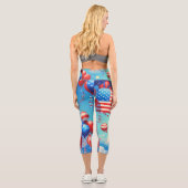 Leggings Capri Ballons et étoiles (Verso)