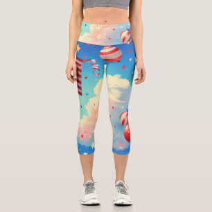 Leggings Capri Ballons et Étoiles