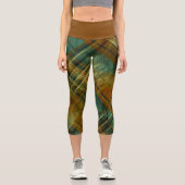 Leggings Capri Bande Tan Tan Check Autumnal Distante (Recto)