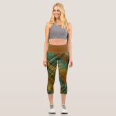 Leggings Capri Bande Tan Tan Check Autumnal Distante (Recto)