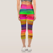 Leggings Capri bandes colorées (Verso)