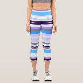 Leggings Capri Bandes colorées (Recto)