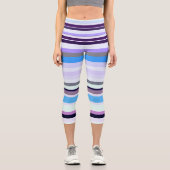 Leggings Capri Bandes colorées (Recto)