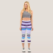 Leggings Capri Bandes colorées (Recto)
