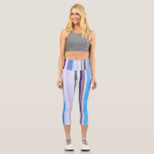 Leggings Capri Bandes colorées (Recto)