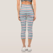 Leggings Capri Bandes d'aqua gris (Verso)
