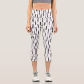 Leggings Capri Bandes encrées (Recto)