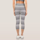Leggings Capri Bandes gris mignonnes (Verso)
