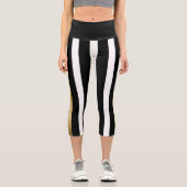 Leggings Capri Bandes noires (Recto)