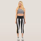 Leggings Capri Bandes noires (Recto)