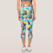 Leggings Capri Bannière multicolore colorée (Verso)