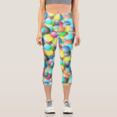 Leggings Capri Bannière multicolore colorée (Recto)