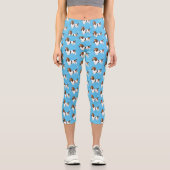 Leggings Capri Basset hound dessin de chien (Recto)