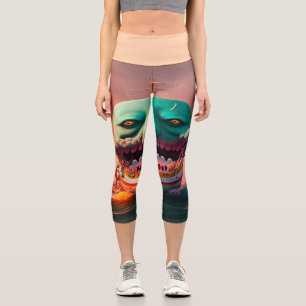 Leggings Capri Bateau effrayant