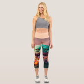 Leggings Capri Bateau effrayant (Recto)