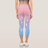 Leggings Capri Bateaux à voile sur l'océan (Verso)