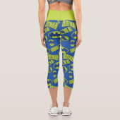 Leggings Capri Batman - Le Motif du Chevalier foncé (Verso)