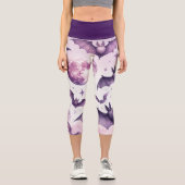 Leggings Capri Bats pourpres (Recto)