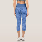 Leggings Capri Bazar bleu pointillé (Verso)
