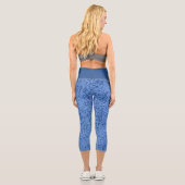 Leggings Capri Bazar bleu pointillé (Verso)