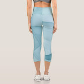 Leggings Capri Beau Art Décor Géométrique Abstrait (Verso)