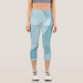 Leggings Capri Beau Art Décor Géométrique Abstrait (Recto)