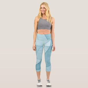 Leggings Capri Beau Art Décor Géométrique Abstrait