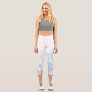 Leggings Capri Beau Art Décor Géométrique Abstrait