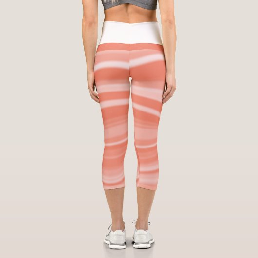 Leggings Capri Beau Blanc Monochrome Bleu (Verso)