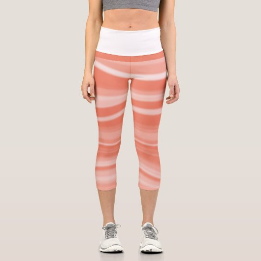 Leggings Capri Beau Blanc Monochrome Bleu (Recto)