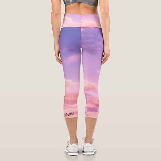 Leggings Capri Beau ciel (Verso)