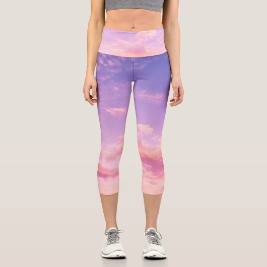 Leggings Capri Beau ciel (Recto)