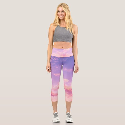 Leggings Capri Beau ciel (Recto)