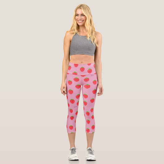Leggings Capri Beau été Berry (Recto)