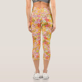 Leggings Capri beau motif floral (Verso)