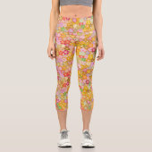Leggings Capri beau motif floral (Recto)