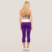 Leggings Capri Beau Violet Et Blanc (Verso)
