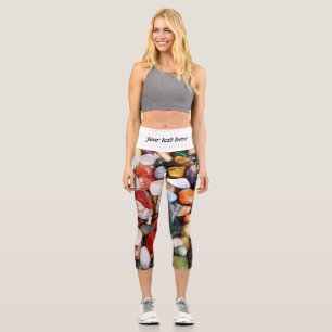 Leggings Capri beaucoup de pierres magnifiquement colorées