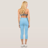 Leggings Capri Bébé bleu (couleur solide) (Verso)