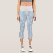 Leggings Capri Bébé bleu rayé (Recto)