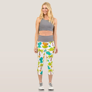 Leggings Capri Bébé dinosaure mignon Triceratops oeufs de dino pa