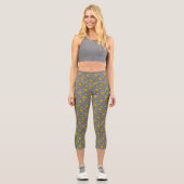 Leggings Capri Bees & Beurre sur Grey (Recto)