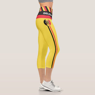 Leggings Capri Belgique & Belgique Drapeau mode, Fitness, Sports 