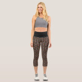 Leggings Capri Belle araignée automnale avec Motif Casquette Dewd (Recto)