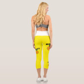 Leggings Capri Belle Capri orange Jaune (Verso)
